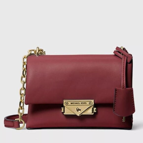 Michael Kors - Cece Small Shoulder Bag Dark Cherry Color 100% AUTHENTIC $448 - Picture 1 of 4